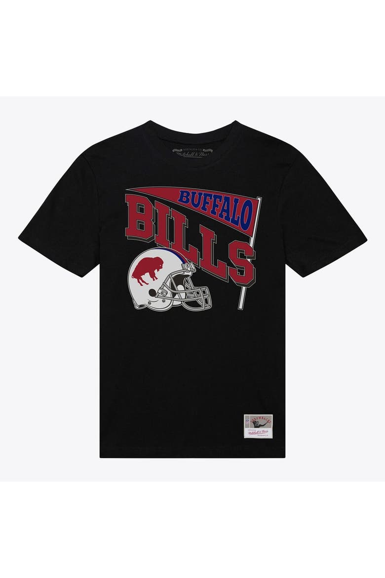 Women's Mitchell & Ness  Black Buffalo Bills Team Dynamic Boyfriend T-Shirt, Alternate, color, Black