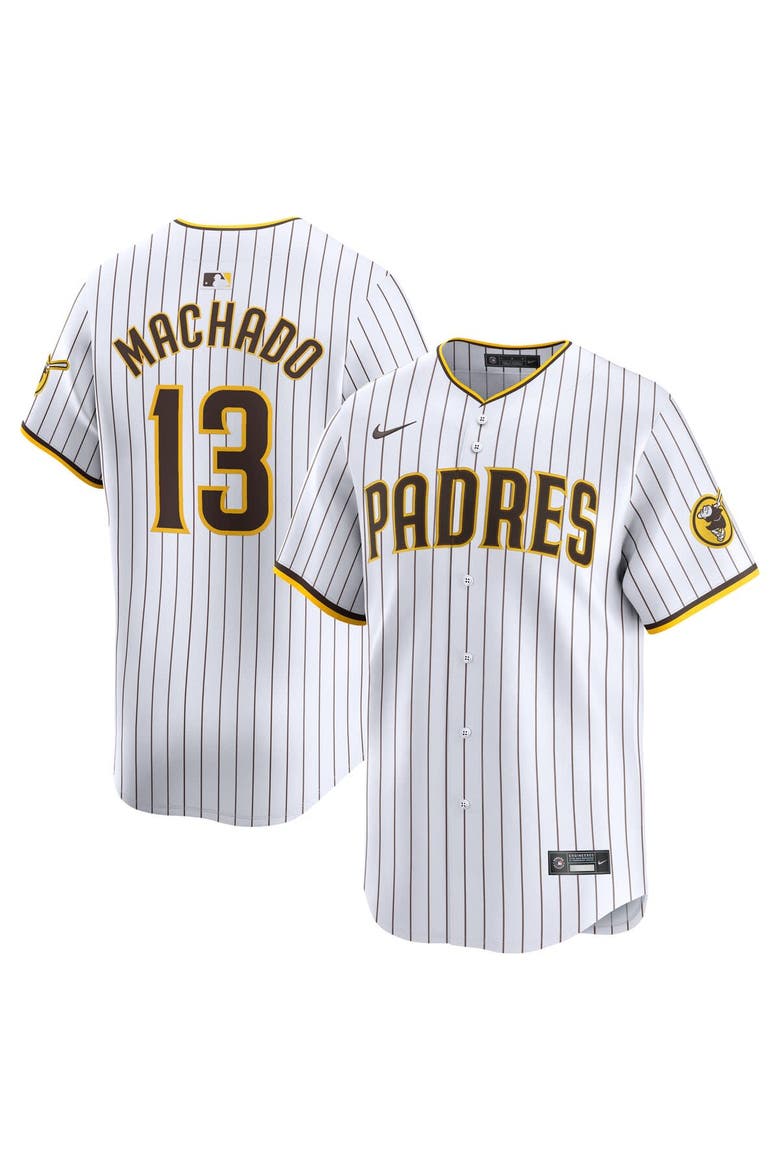 Men's Nike Manny Machado White San Diego Padres Home Limited Player Jersey, Alternate, color, White