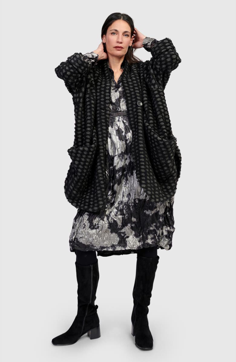 Alembika Thorne Cozy Cowl Jacket, Alternate, color, Net