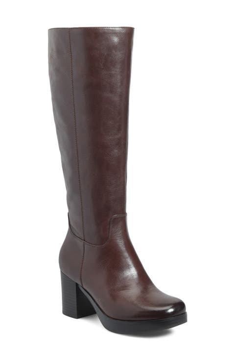 Kristen Leather Knee High Boot