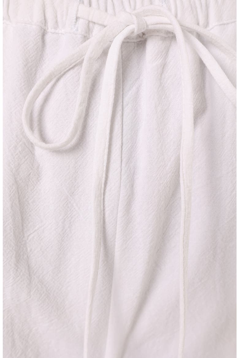 Amalia Linen Drawstring Pants, Alternate, color, WHITE BLUE