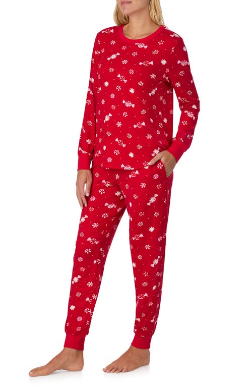 Kate Spade New York Print Pajamas In Red