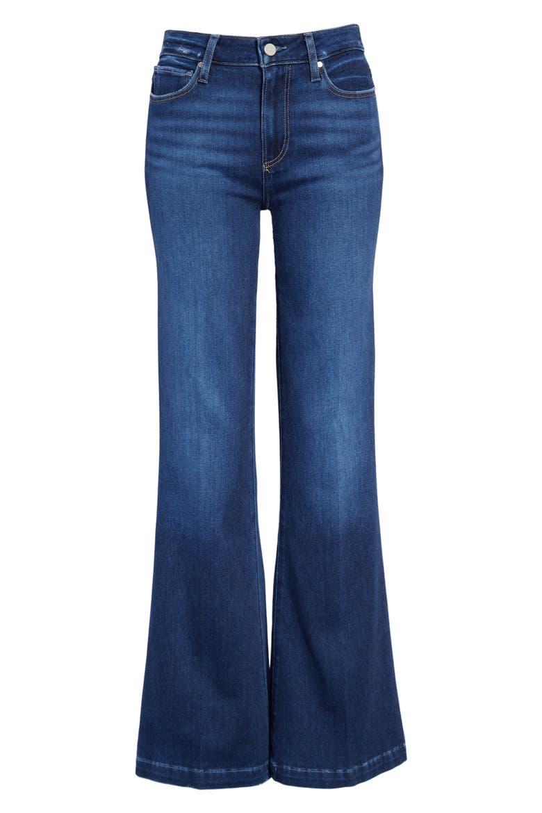 Genevieve High Waist Flare Jeans, Alternate, color, BEAMING MOON DISTRESSED