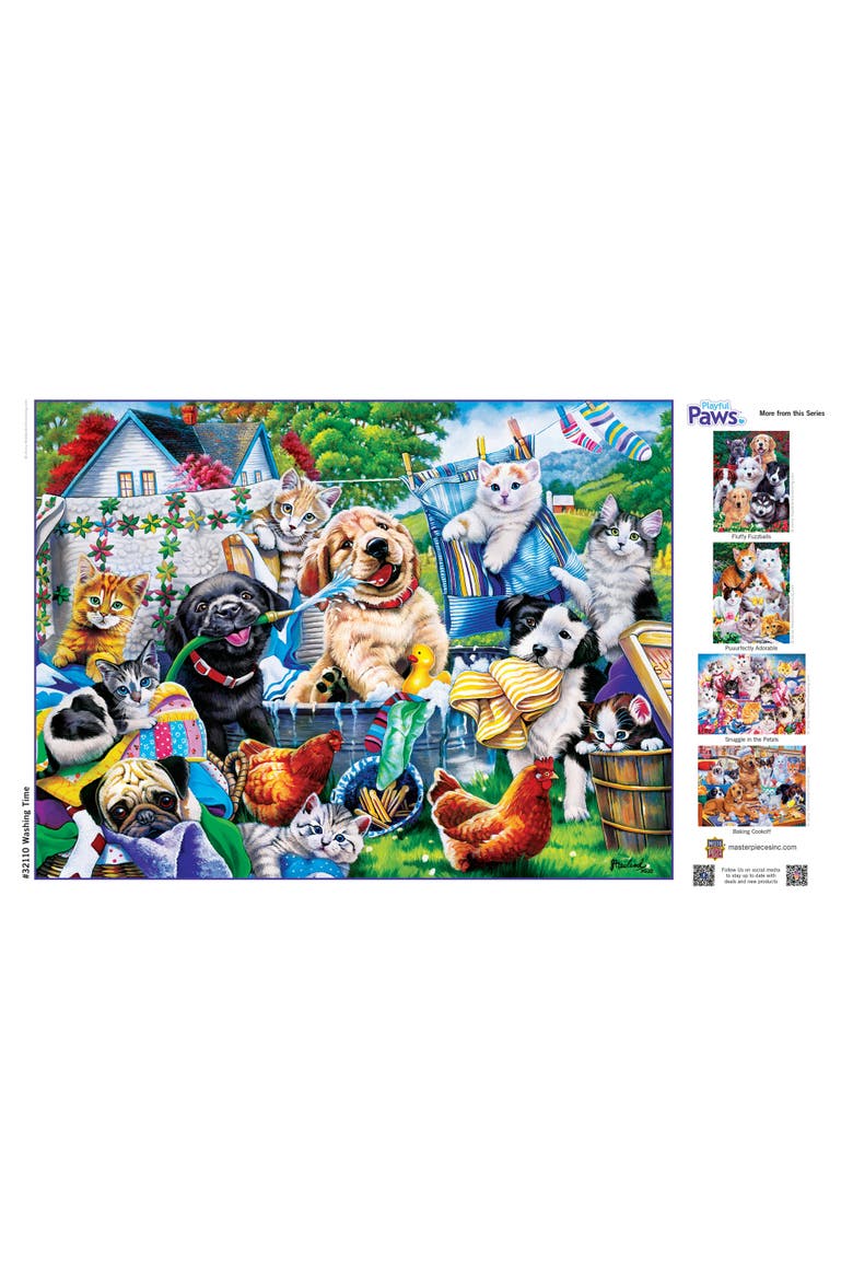 Washing Time 300 Piece Jigsaw Puzzle, Alternate, color, Multicolor