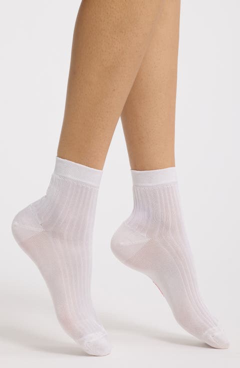 Rib Quarter Socks