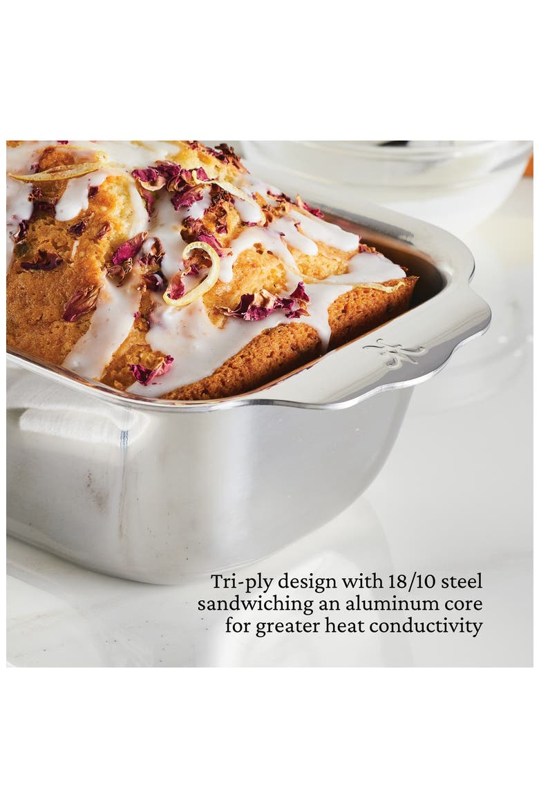 OvenBond Tri-Ply Clad 9" x 5" Loaf Pan, Alternate, color, SILVER