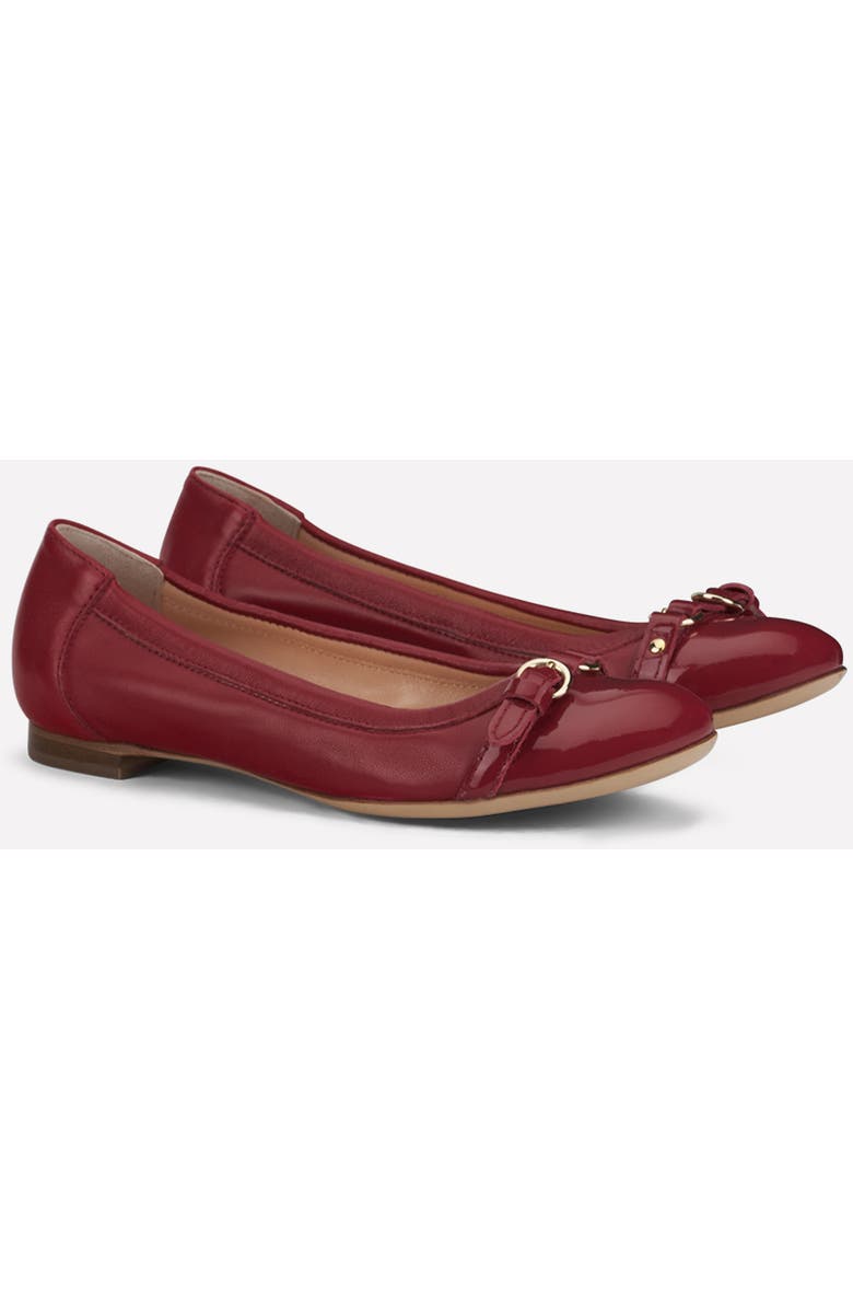AGL Monika Cap Toe Ballet Flat, Alternate, color, Tomato