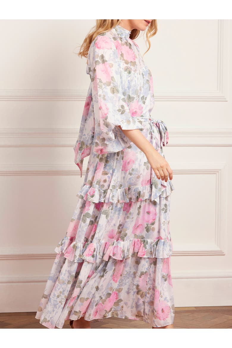 Camille's Garden Louisa Ankle Gown, Alternate, color, Moonshine