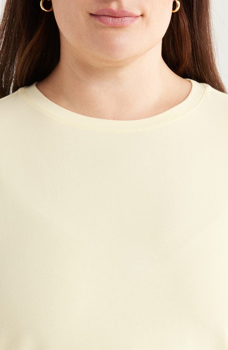 Caslon<sup>®</sup> Cuff Sleeve T-Shirt, Alternate, color, Yellow Pastel