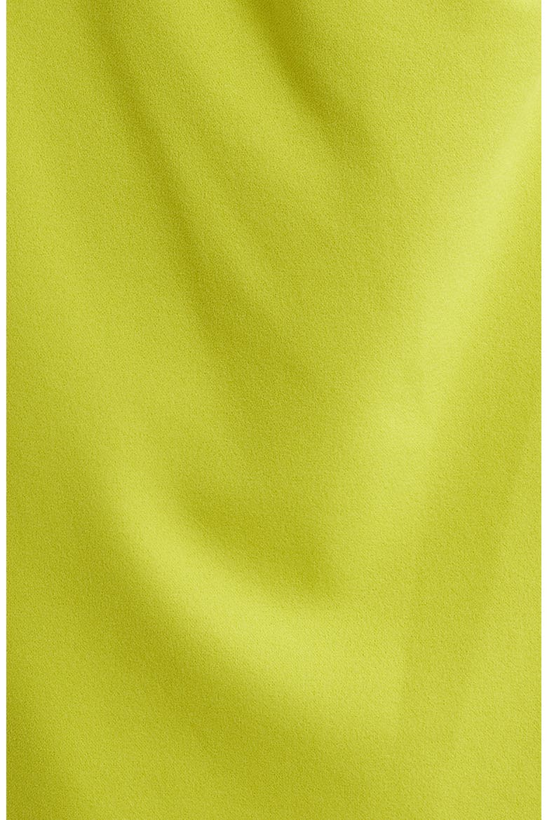 Side Pleat Asymmetric Dress, Alternate, color, CITRON ZEST