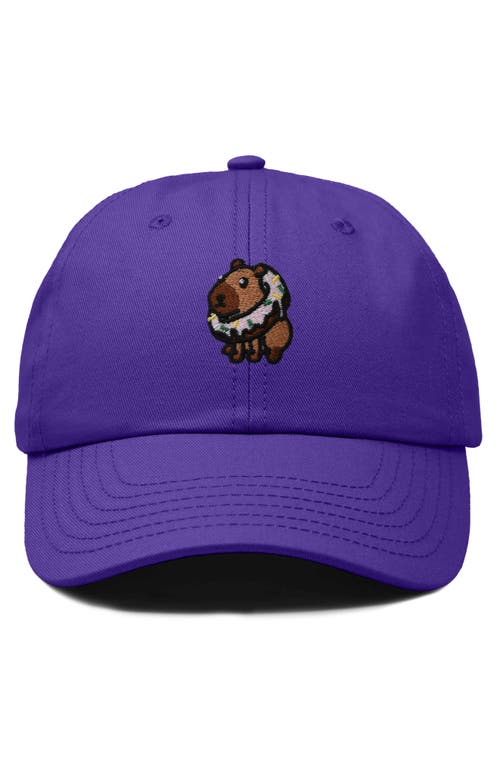 DALIX DALIX CAPYBARA DONUT EMBROIDERED CAP 