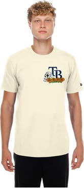 New Era Men's New Era Natural Tampa Bay Rays Dia de los Muertos Sugar Skull T-Shirt