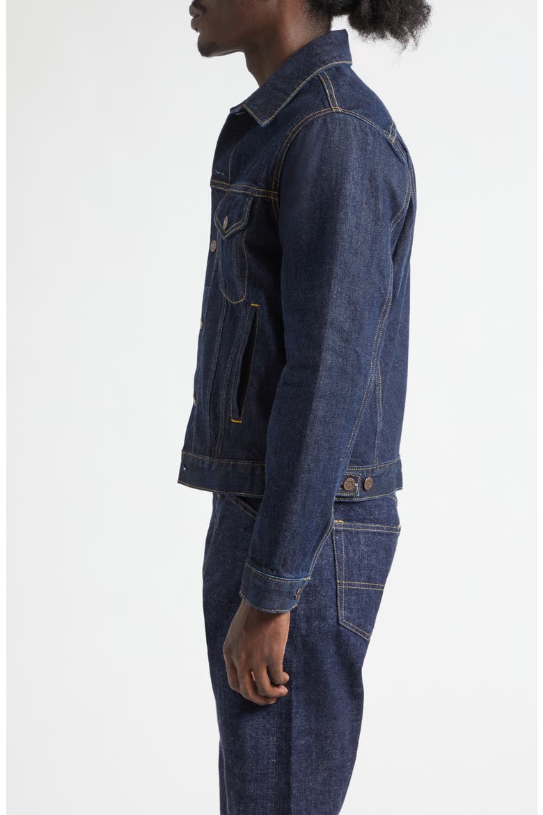 Redford Selvedge Denim Jacket, Alternate, color, INDIGO