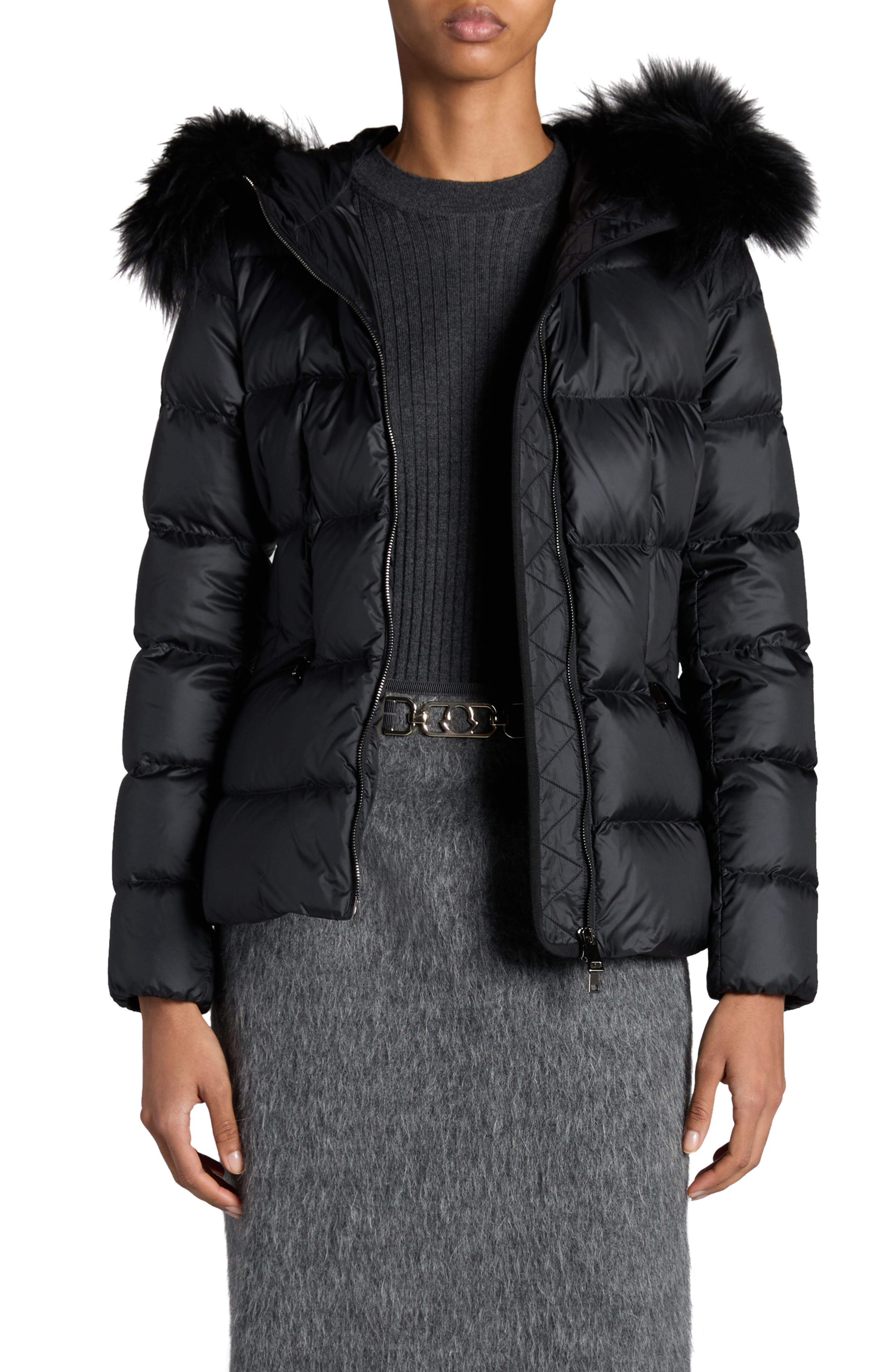 Boed Down Puffer Jacket with Genuine Shearling Trim - image 3