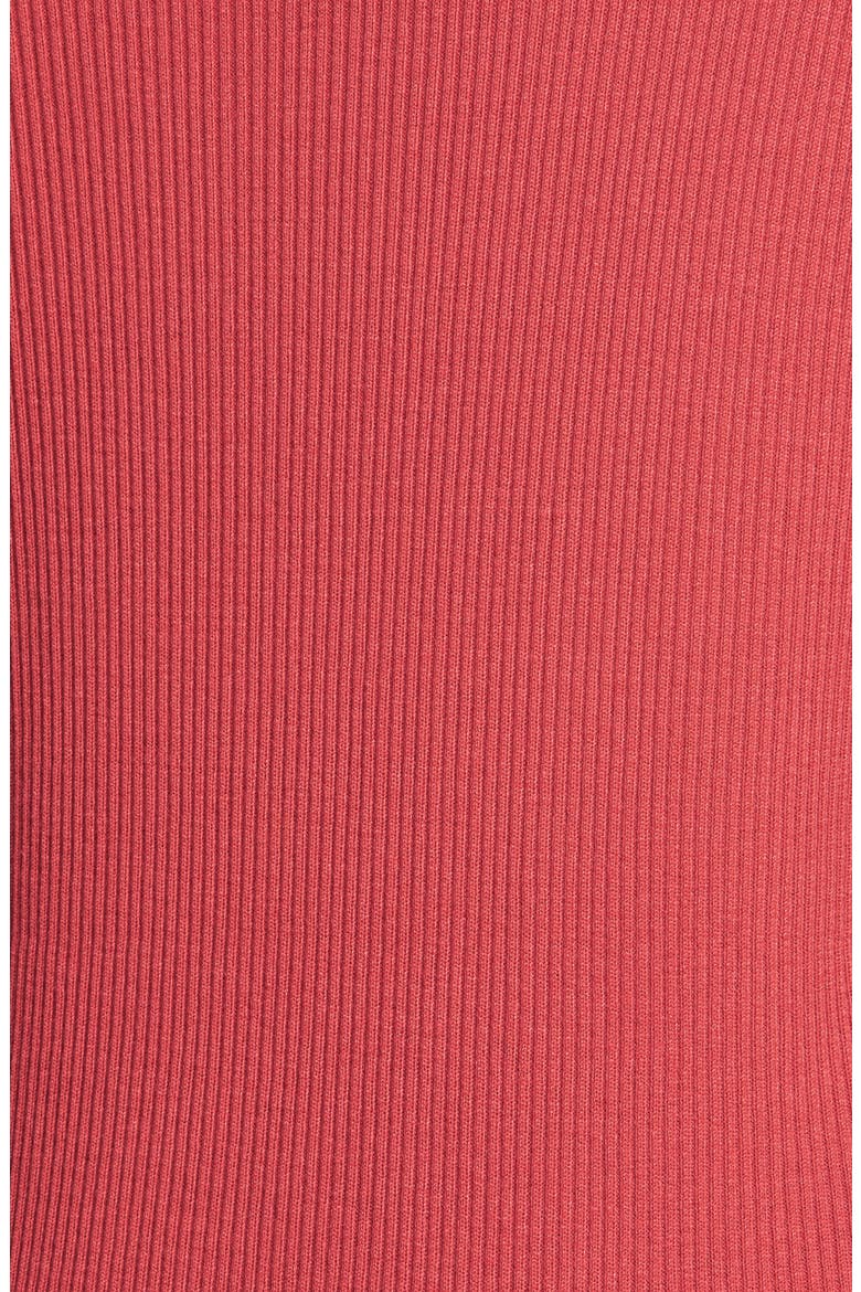 Long Sleeve Rib Knit Tunic Top, Alternate, color, RED BEAUTY