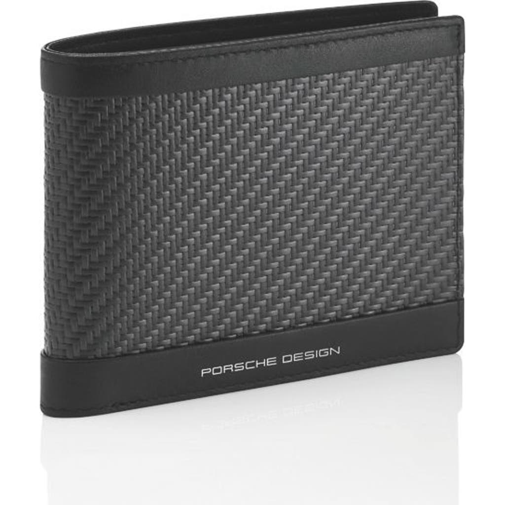 Porsche Design Carbon Wallet 4 Cc Coin Case In Black