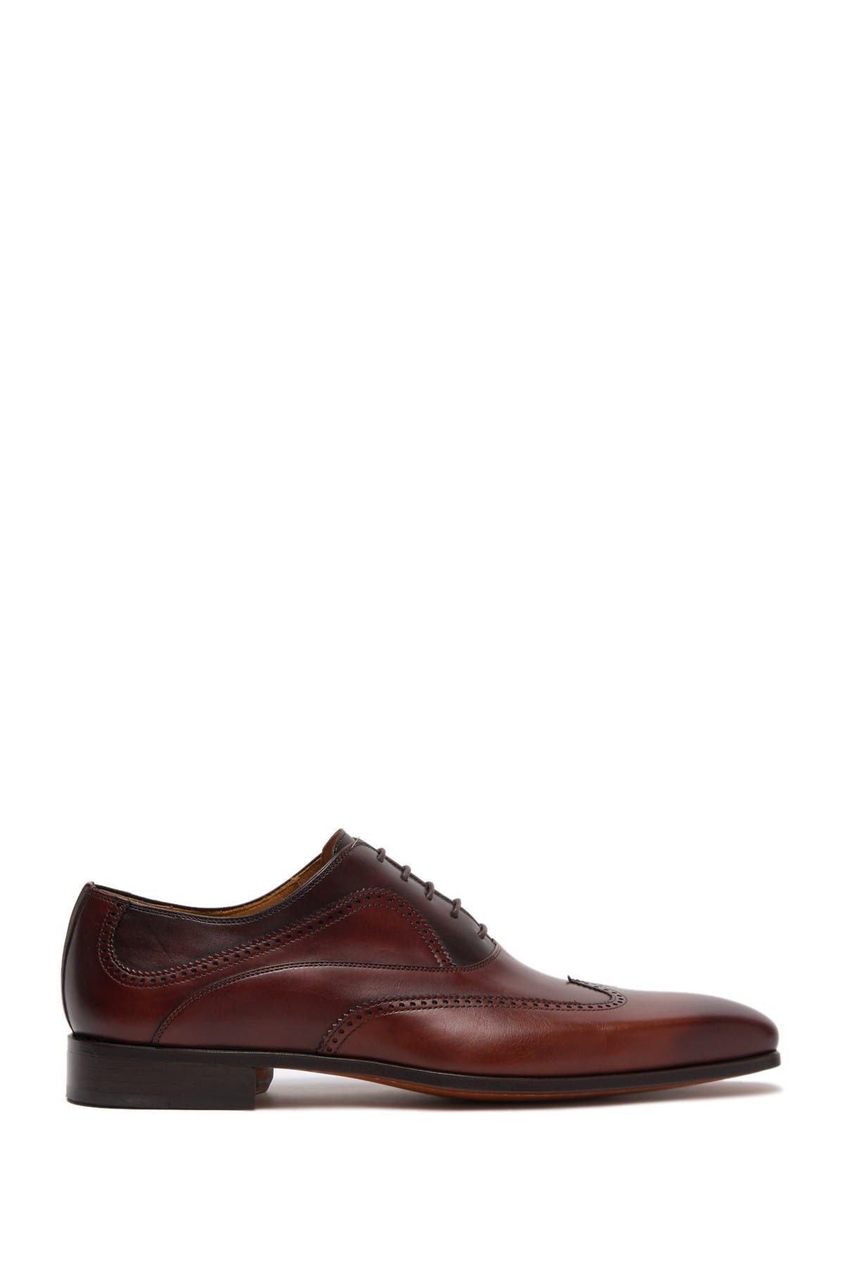 Magnanni Ezell Leather Wingtip Oxford, Main, color, 