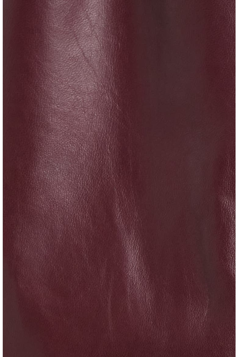 Leather Swing Jacket, Alternate, color, BURGUNDY ROYALE