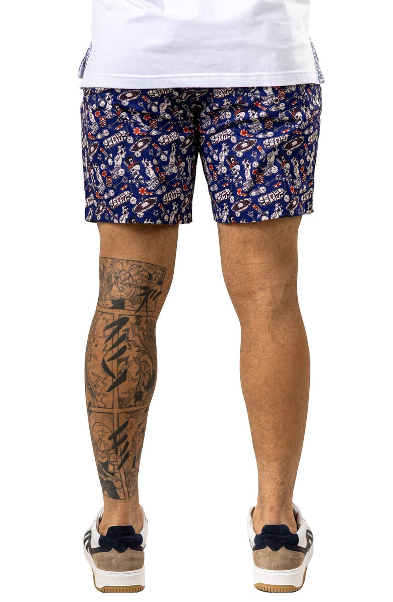 Maceoo Swim Marthyr Print Swim Trunks, Alternate, color,