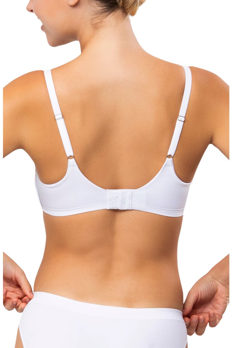 The Satin Grace Bra, Alternate, color, White