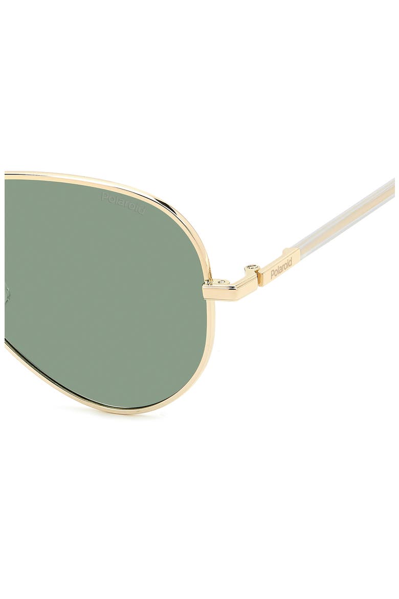 59mm Polarized Pilot Sunglasses, Alternate, color, GOLD/ GREEN POLAR