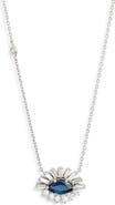 SHAY Diamond & Sapphire Evil Eye Pendant Necklace