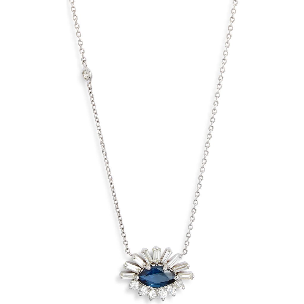 SHAY Diamond & Sapphire Evil Eye Pendant Necklace in Blue  product