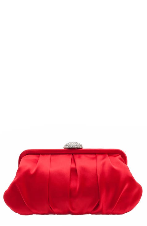 Large red clutch bag online