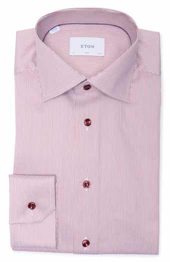 Slim Fit Striped Twill Shirt