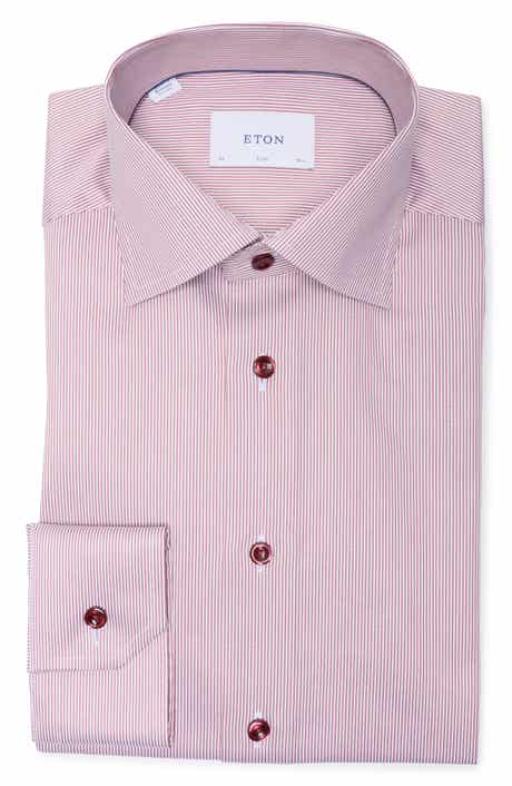 Slim Fit Striped Twill Shirt