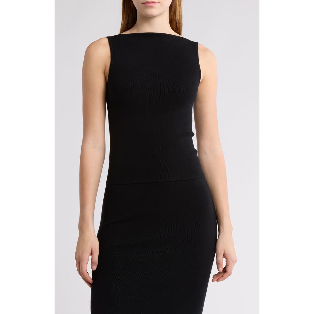 Leith Reversible Compact Tank In Black