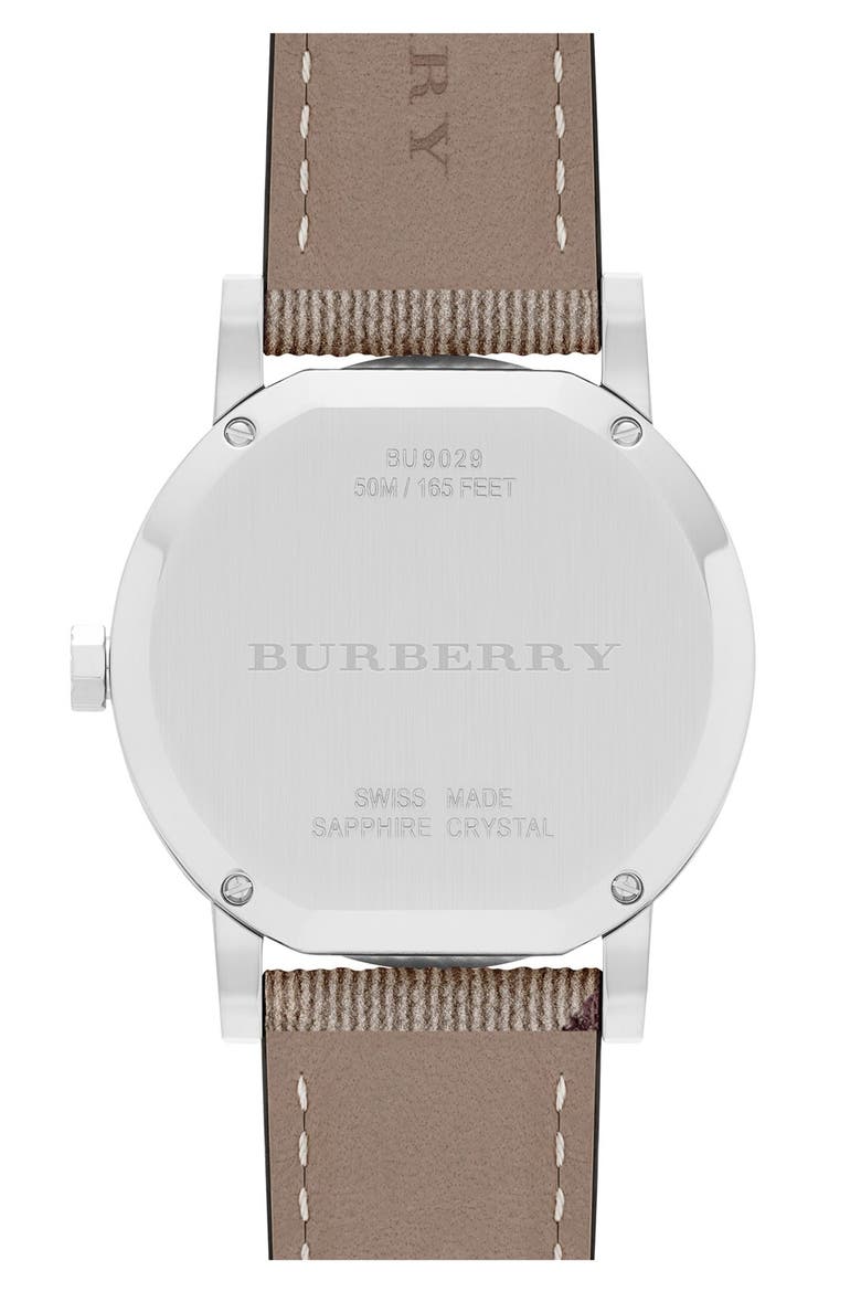 Smoke Check Strap Watch, 38mm, Alternate, color, SMOKE CHECK/ SILVER