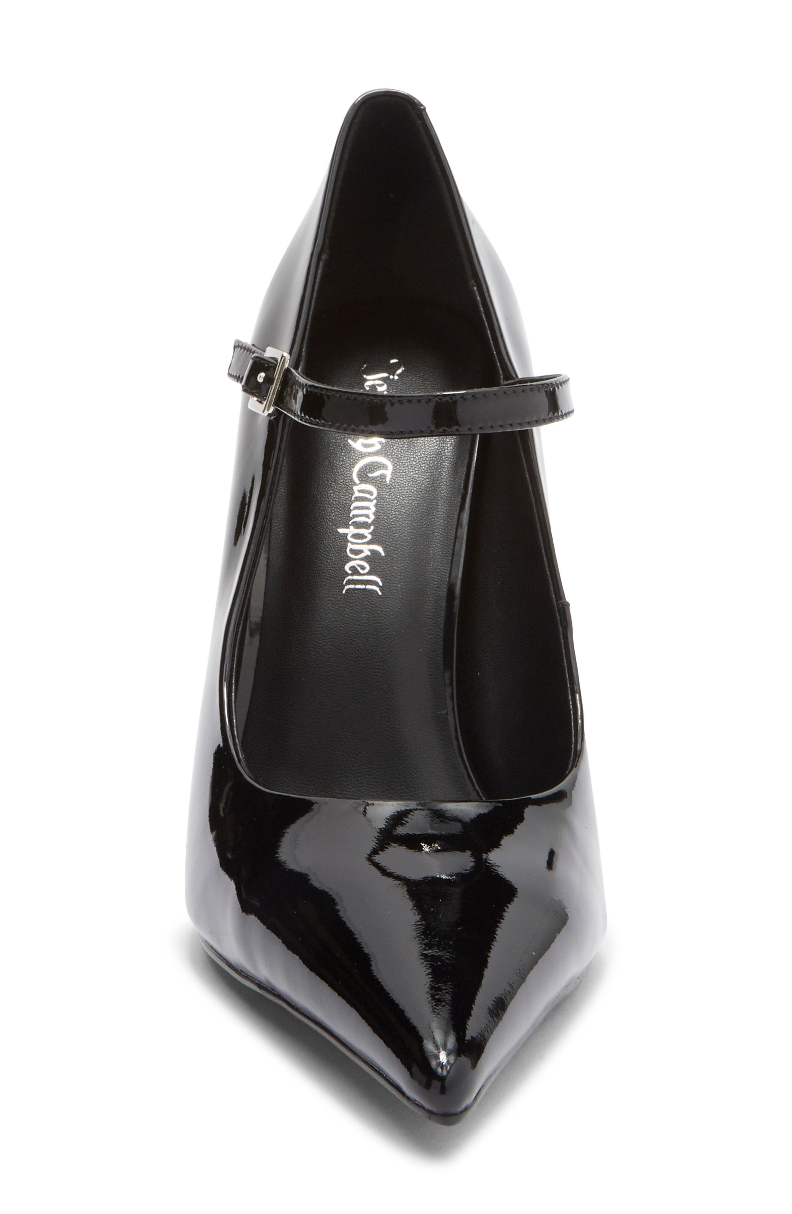 Jeffrey Campbell Session Pointed Toe Pump, Alternate, color, Black Patent