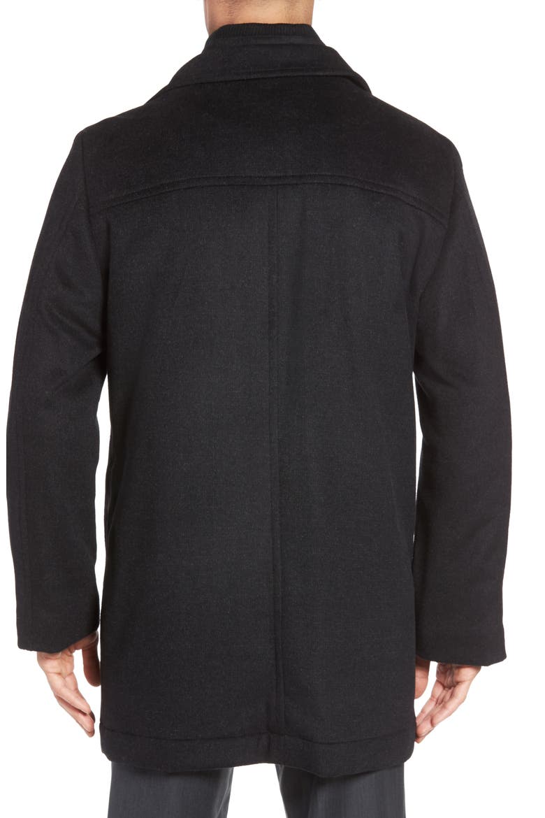 MacBeth Car Coat with Bib, Alternate, color, BLACK HEATHER