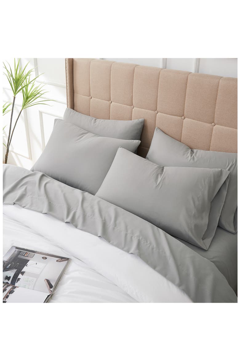 Vilano Springs Extra Deep Pocket Sheet Set, Alternate, color, STEEL GRAY