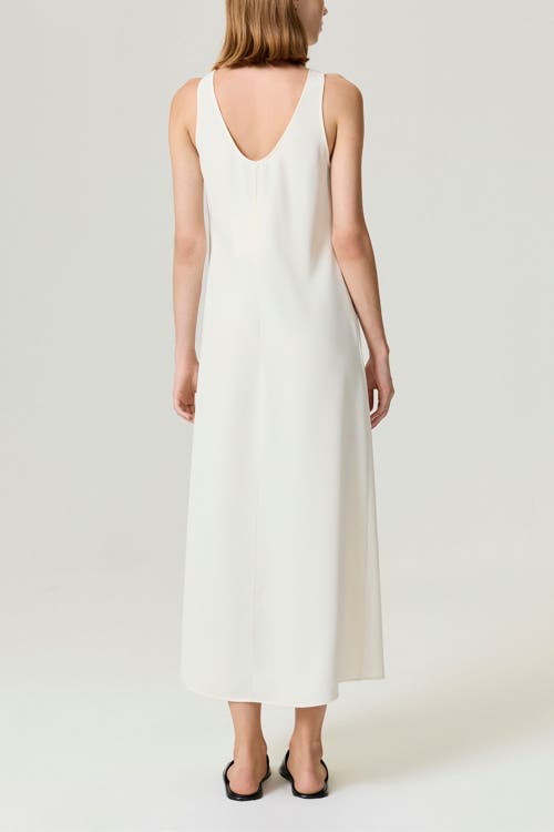 Nocturne Flowy Sleeveless Maxi Dress In White