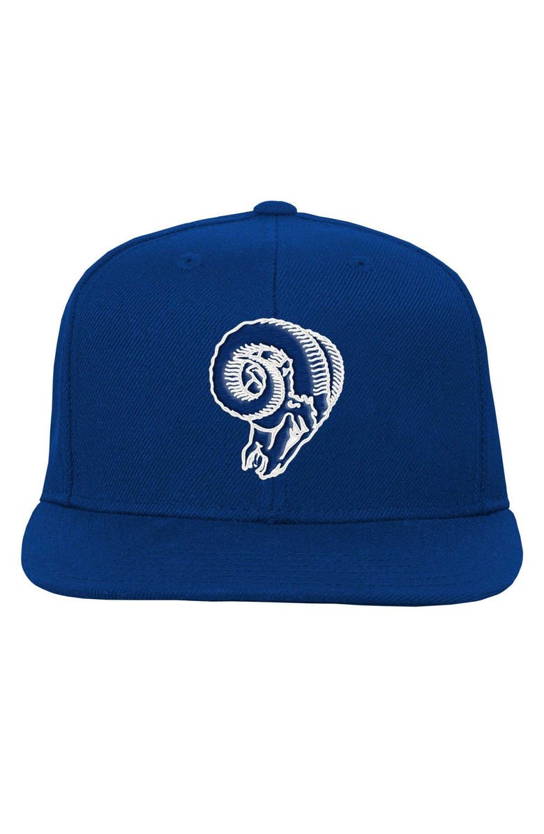 Mitchell & Ness Youth Mitchell & Ness Royal Los Angeles Rams Gridiron Classics Ground Snapback Hat, Alternate, color, Royal