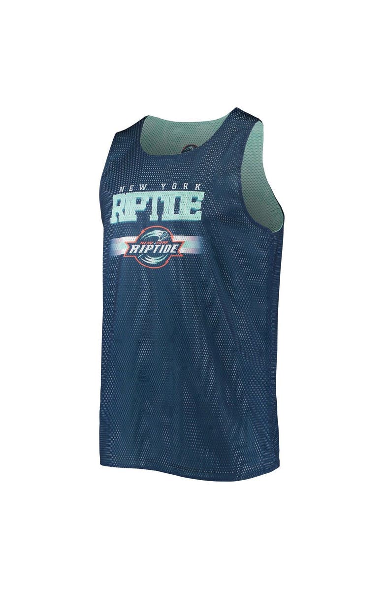 FOCO Men's FOCO Teal/Navy New York Riptide Reversible Mesh Tank Top, Alternate, color, Teal
