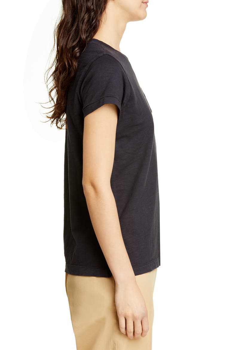Slub Pocket Tee, Alternate, color, BLACK