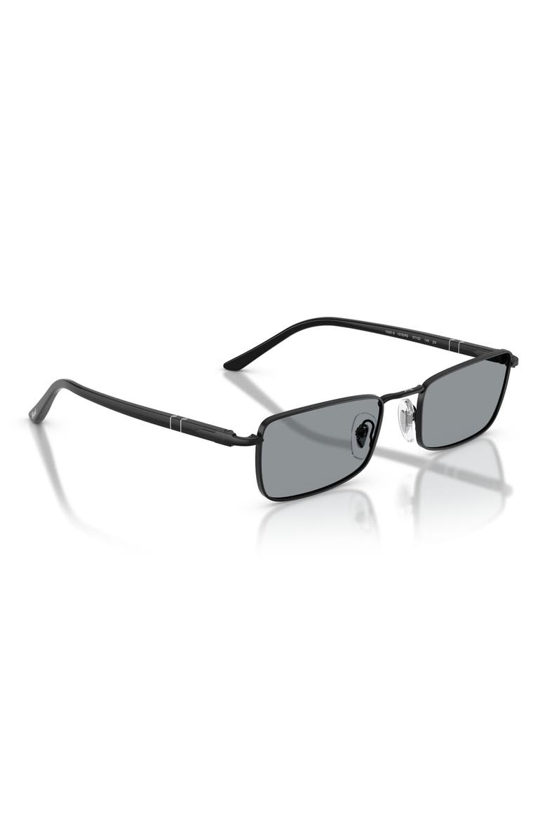 54mm Rectangular Sunglasses, Alternate, color, BLACK / GREY