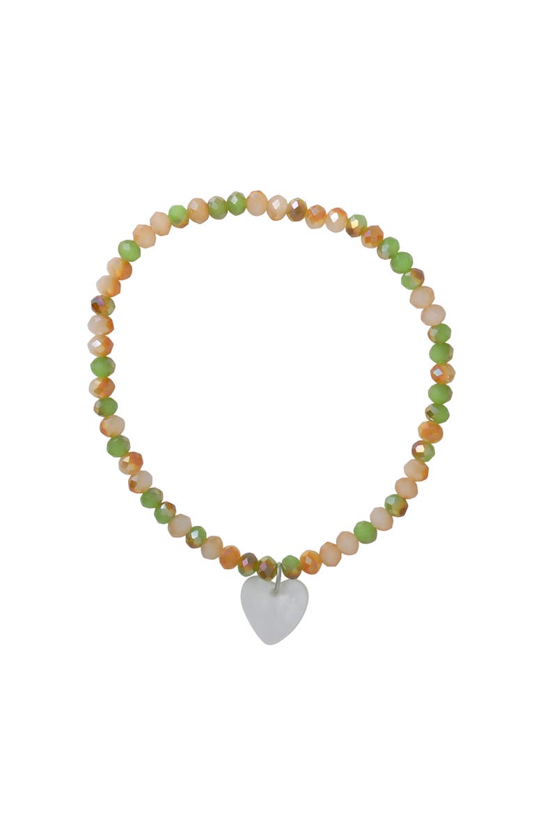 Stackable Beaded Bracelets for Women 5-Piece Set with Charms, Alternate, color, Gold-Tone