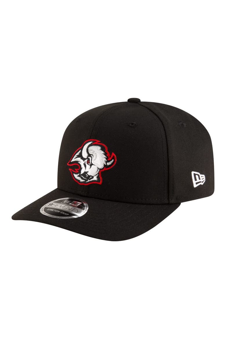 Men's New Era  Black Buffalo Sabres 9SEVENTY Stretch-Snap Adjustable Hat, Main, color, Black