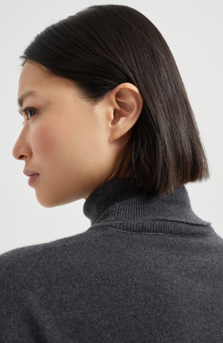 Brunello Cucinelli Turtleneck sweater, Alternate, color, Lignite Grey