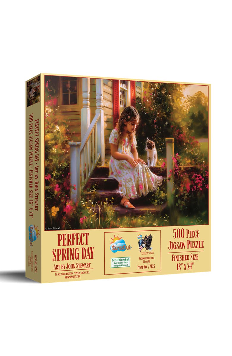 Sunsout Perfect Spring Day 500 piece Jigsaw Puzzle for Adults, Main, color, Multicolor