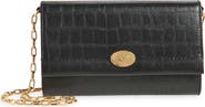 Burberry Cotswolds Croc Embossed Leather Wallet on a Chain
