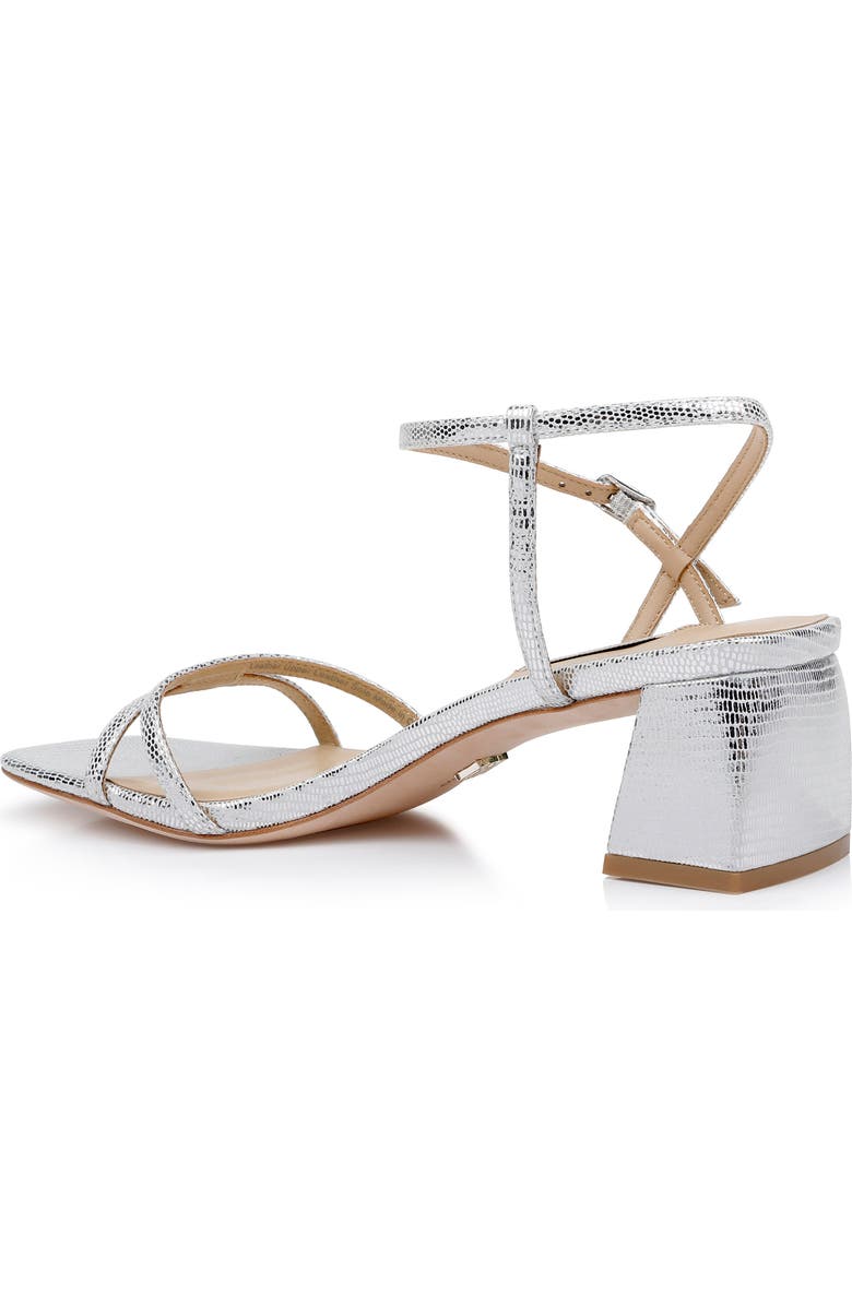 Badgley Mischka Collection Carlota Square Toe Sandal, Alternate, color, Silver