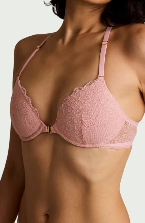 Pepper Lace Racerback Lift Up Bra In Pink