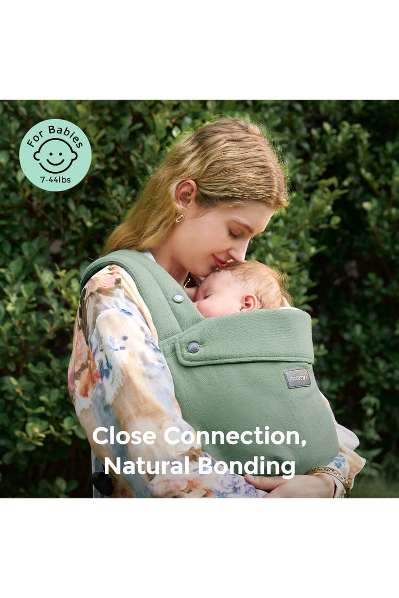 Baby Carrier with Natural Cotton Linen, Alternate, color, Sage Green