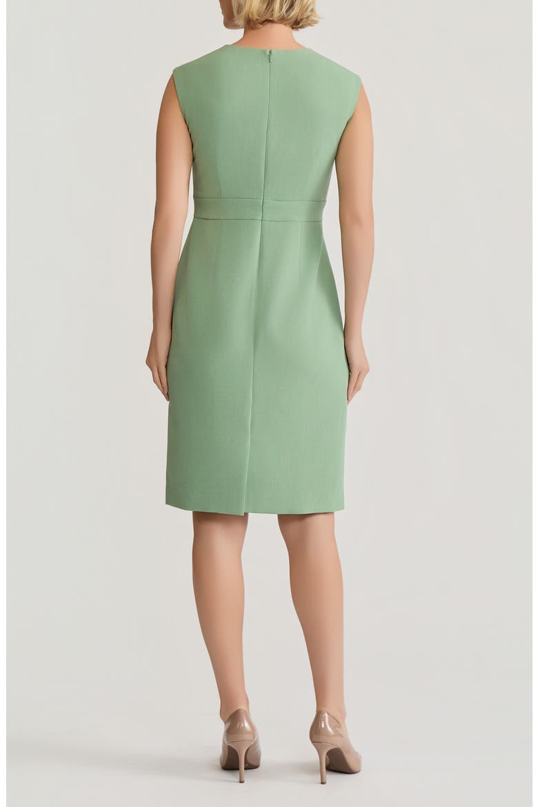 Cap Sleeve Sheath Dress, Alternate, color, LODEN DUSK