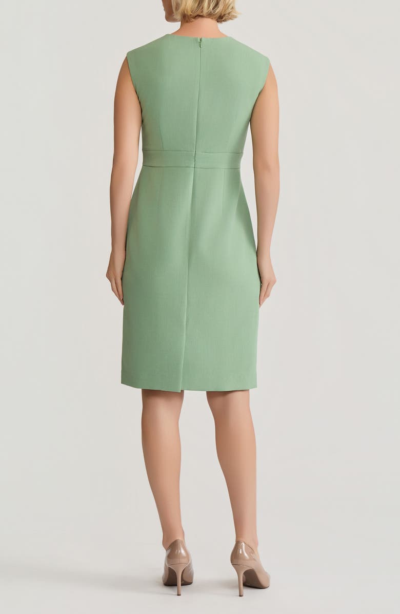 KASPER Cap Sleeve Sheath Dress, Alternate, color, Loden Dusk